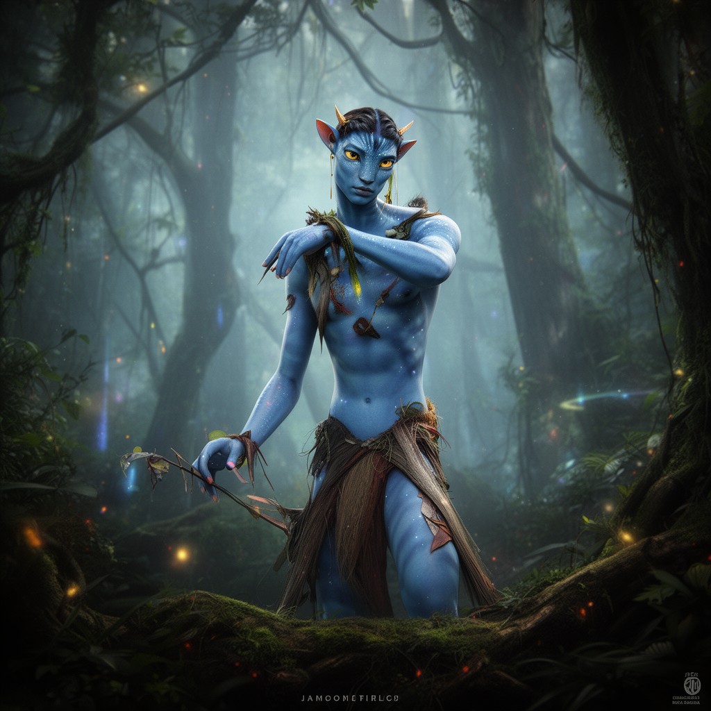 AI-generated illustration of Avatar (2009 film)