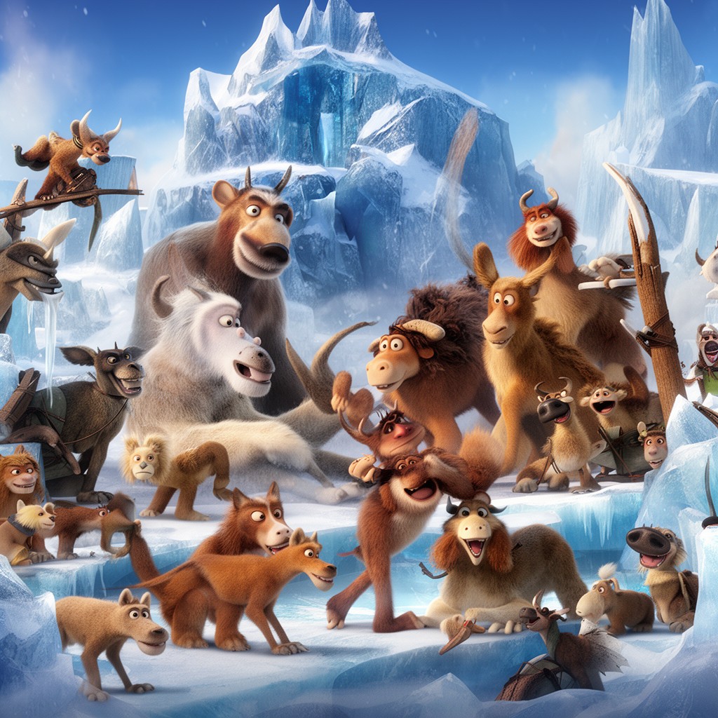 AI-generated illustration of Ice Age (film series)