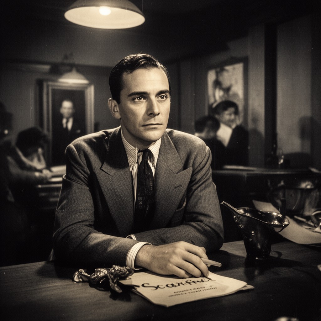 AI-generated illustration of Scarface (1932 film)