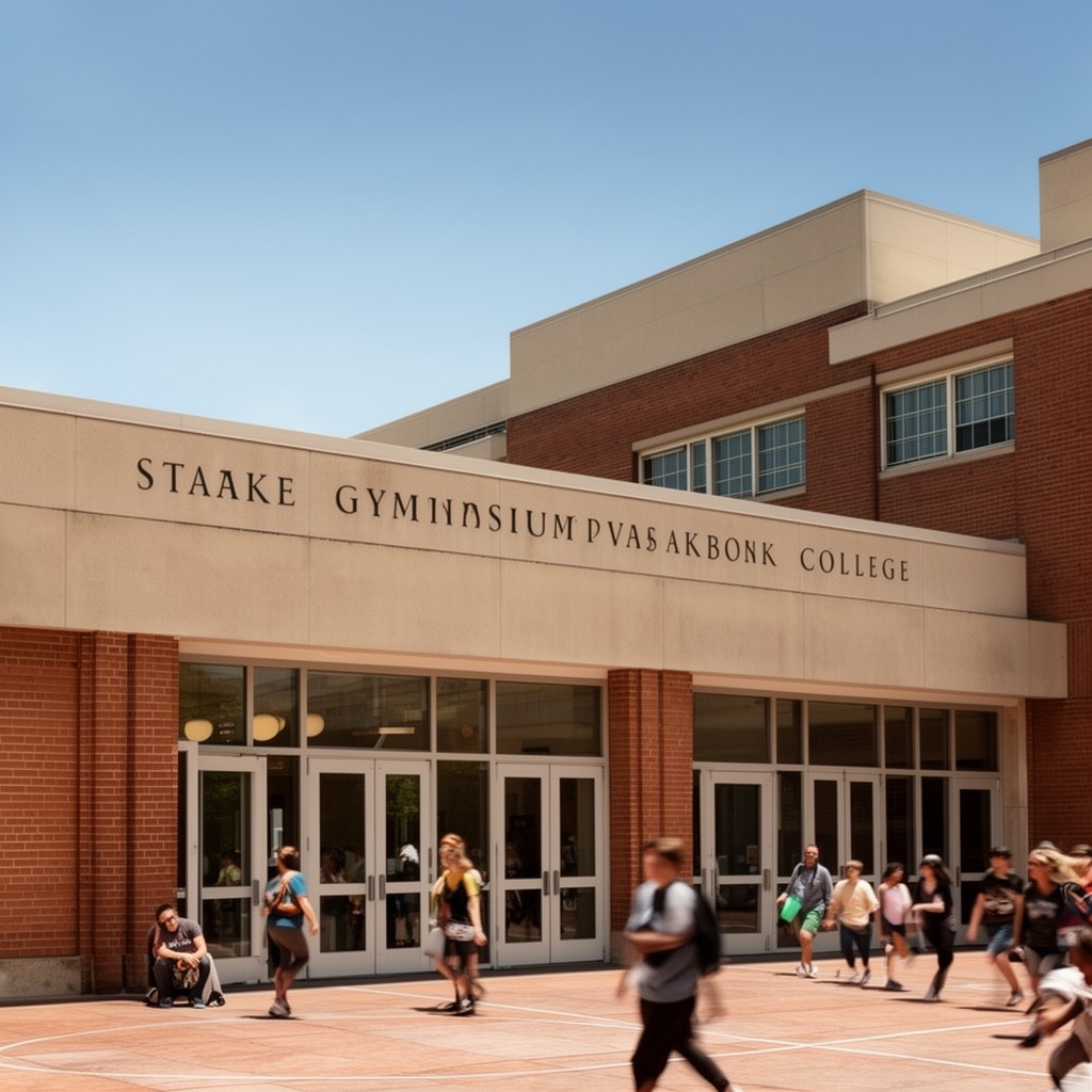 AI-generated illustration of Staake Gymnasium