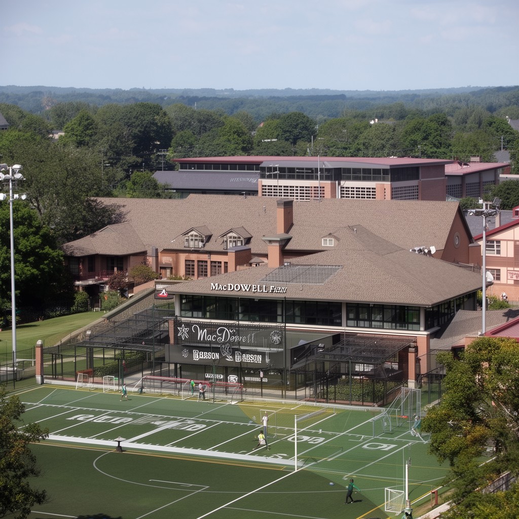 AI-generated illustration of MacDowell Field