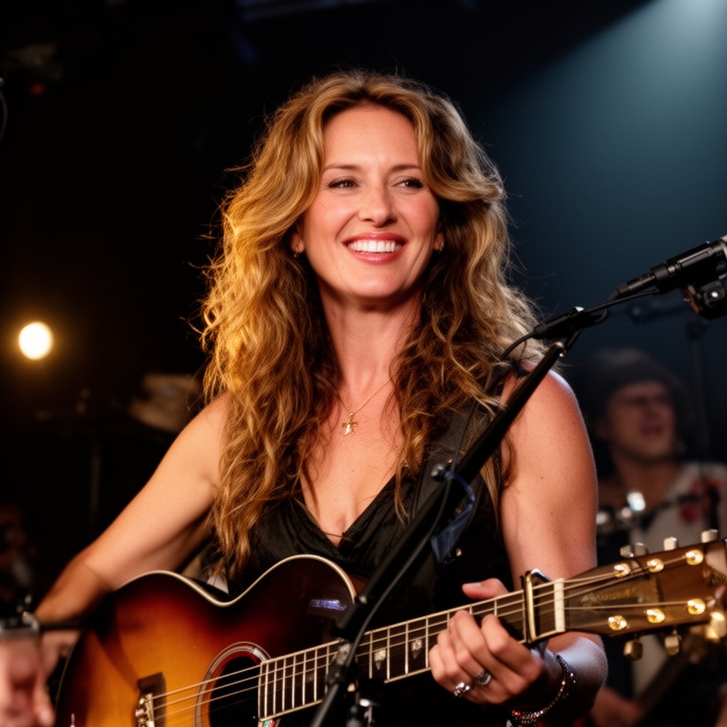 AI-generated illustration of Sheryl Crow