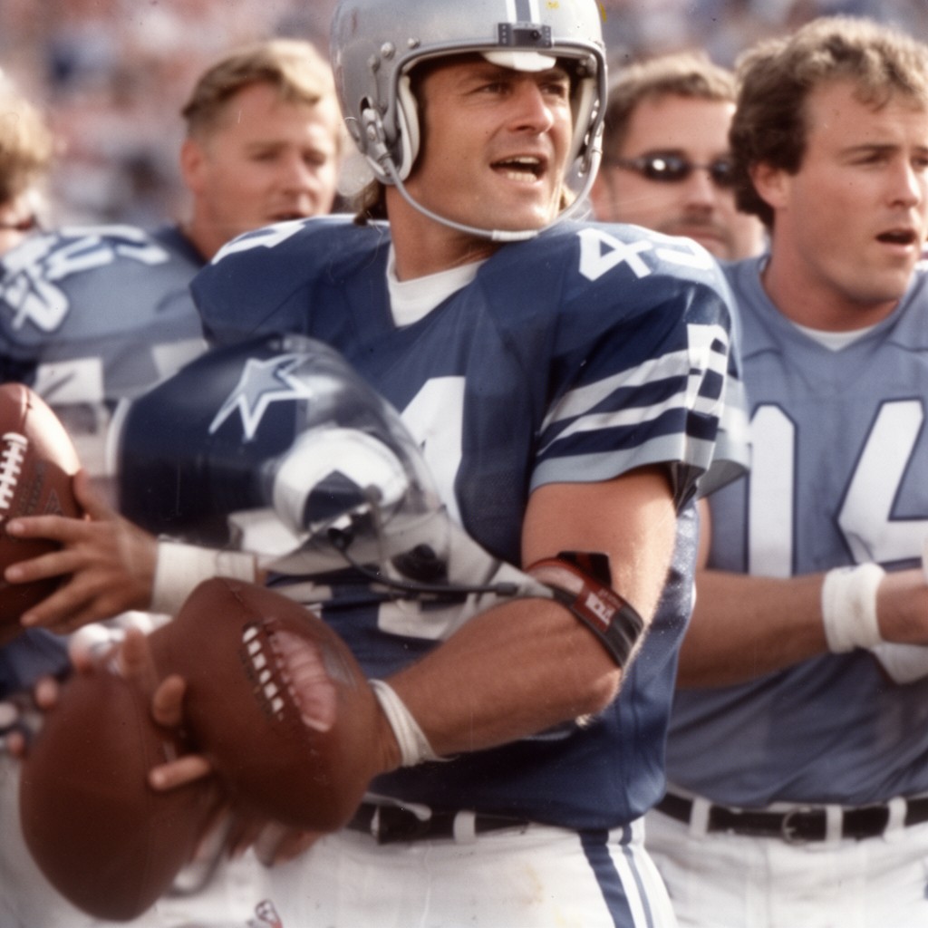 AI-generated illustration of Staubach