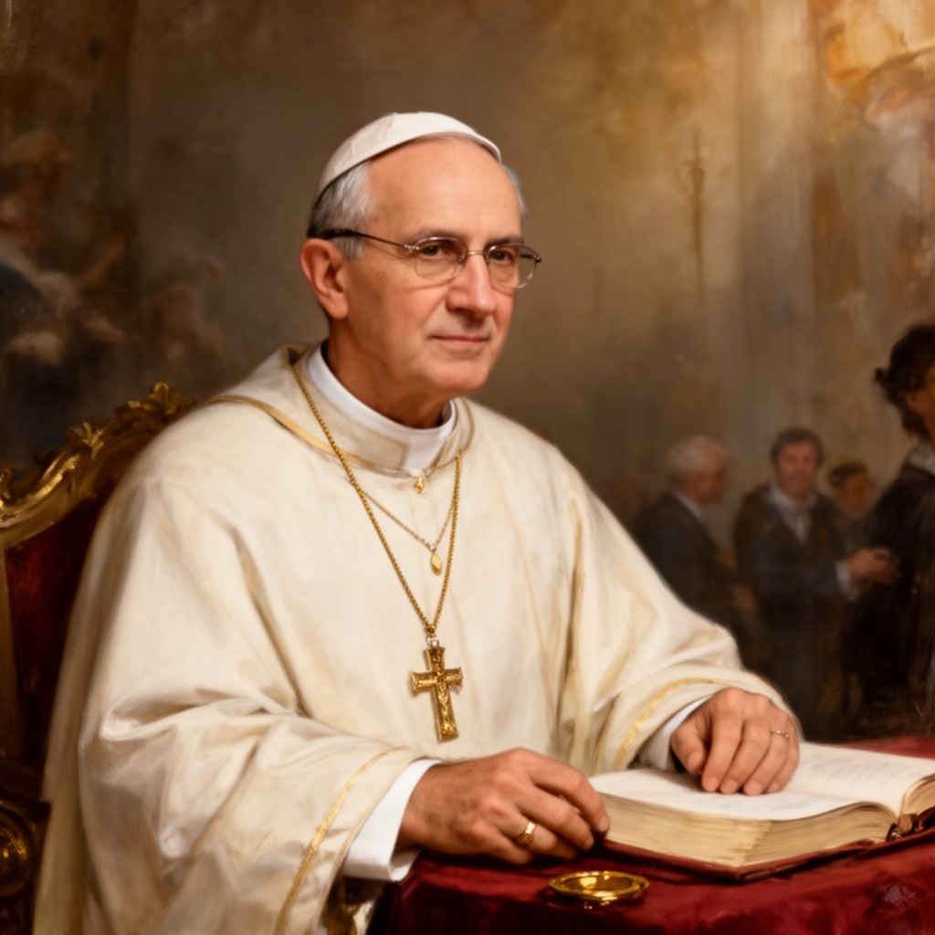 AI-generated illustration of Pope Paul VI