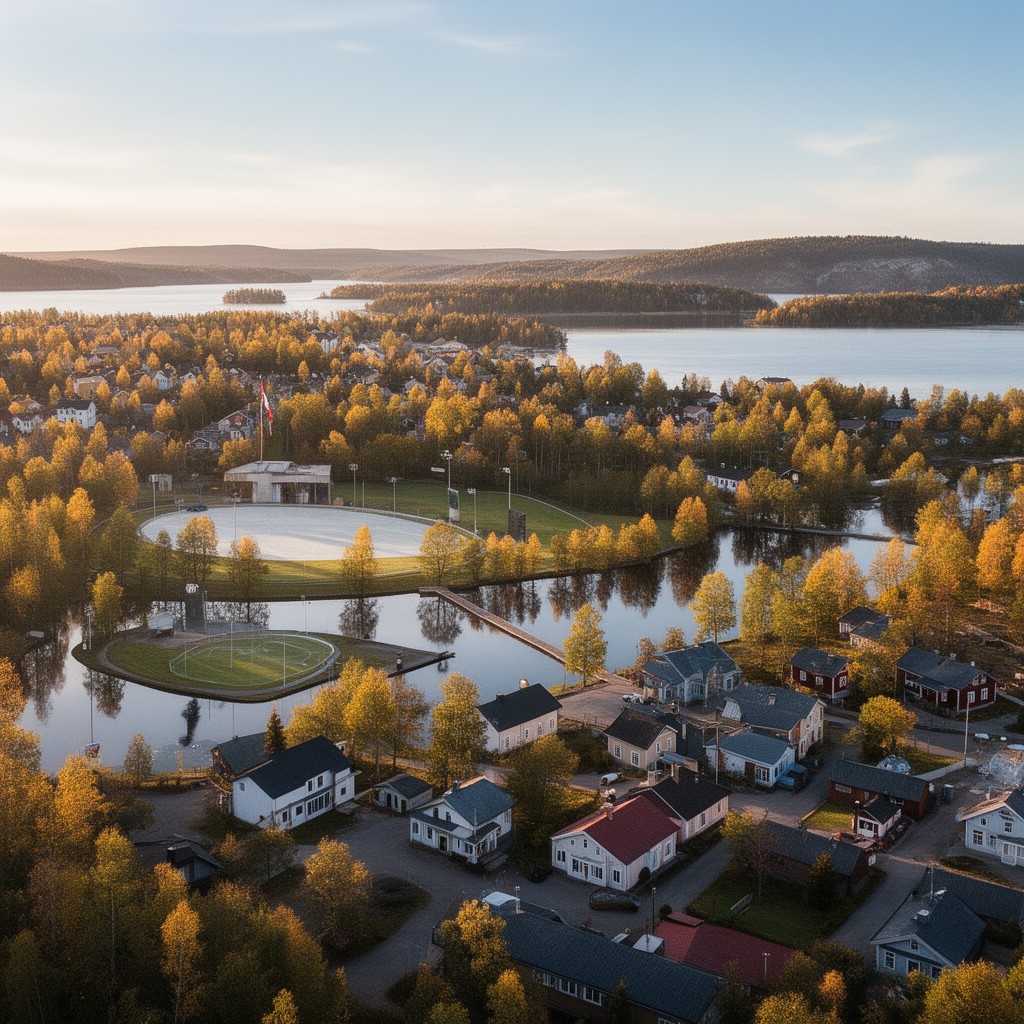 AI-generated illustration of Leksand