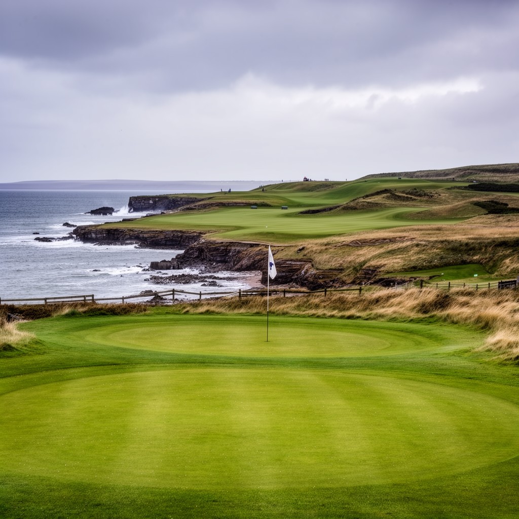 AI-generated illustration of Kinghorn Golf Club