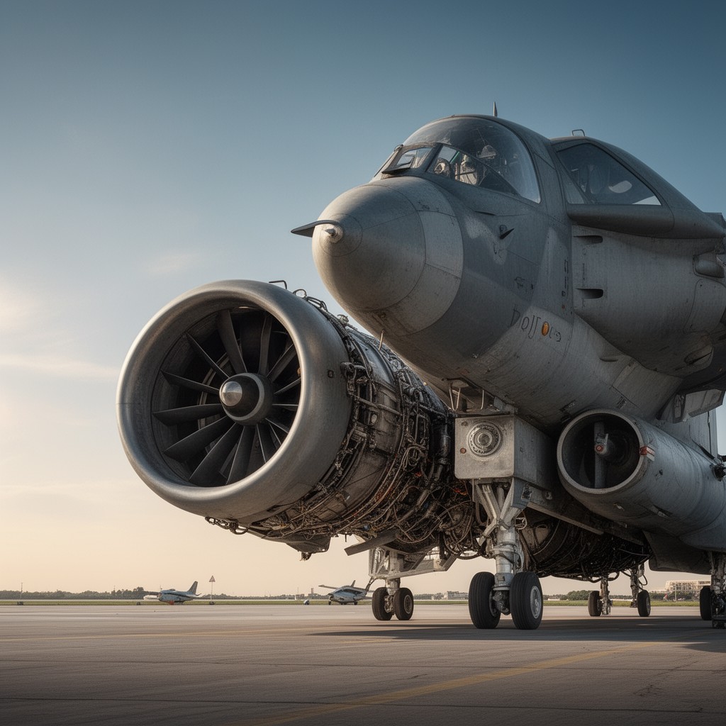 AI-generated illustration of Rolls-Royce Pegasus turbofan