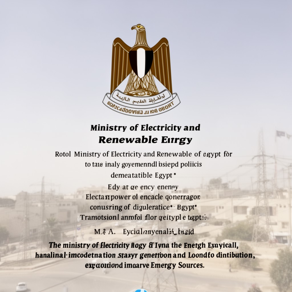 AI-generated illustration of Ministry of Electricity and Renewable Energy of Egypt