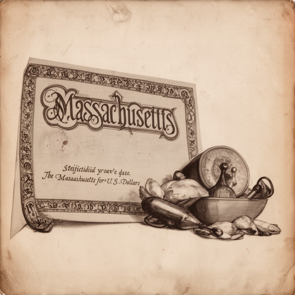 AI-generated illustration of Massachusetts pound