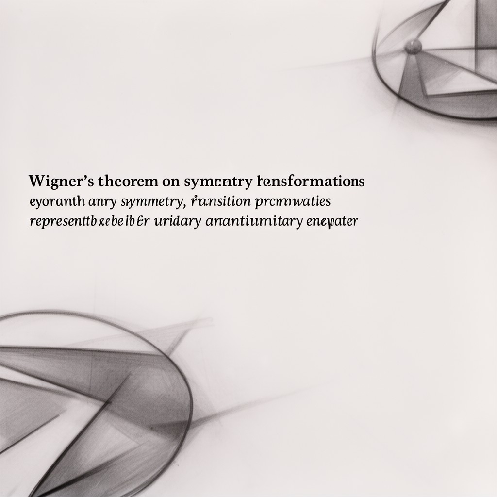 AI-generated illustration of Wigner’s theorem on symmetry transformations