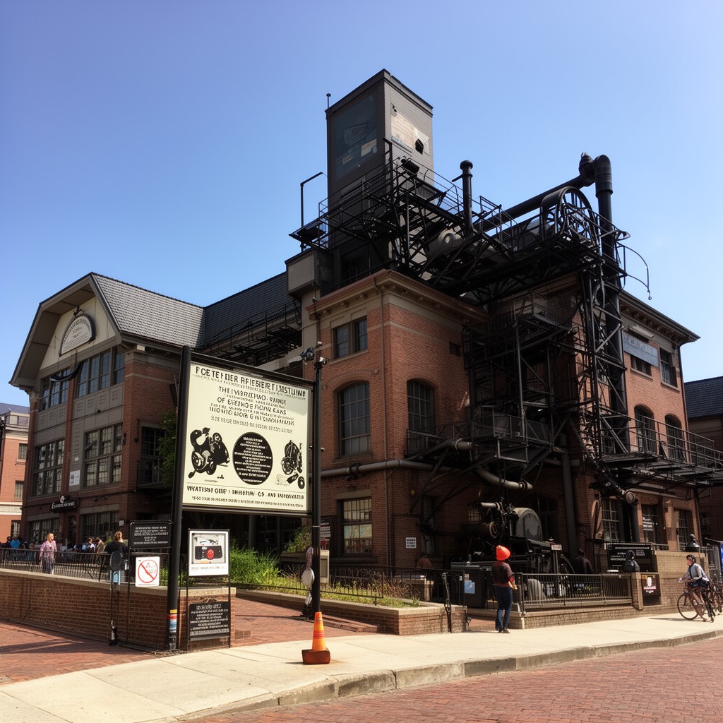 AI-generated illustration of Charles River Museum of Industry and Innovation