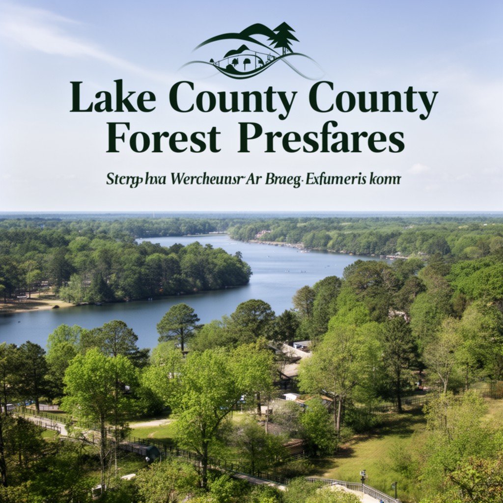 AI-generated illustration of Lake County Forest Preserves