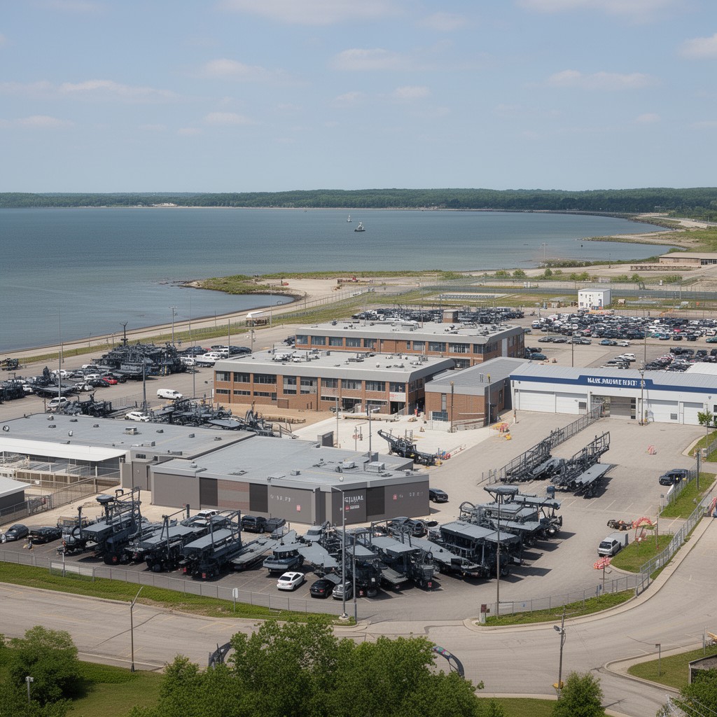 AI-generated illustration of Naval Station Great Lakes