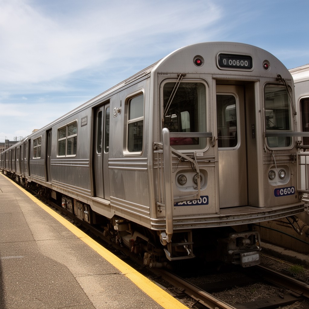 AI-generated illustration of CTA 2600-series railcars