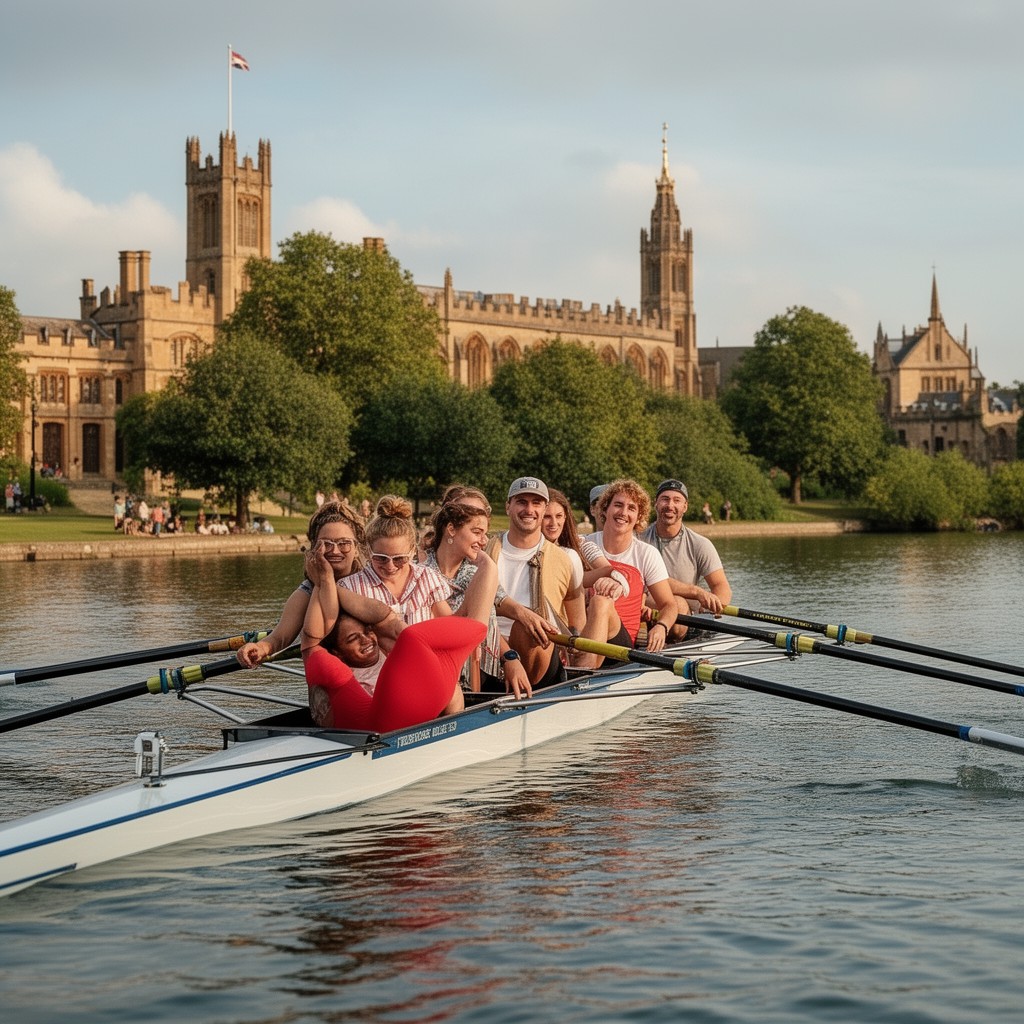AI-generated illustration of Pembroke College Boat Club