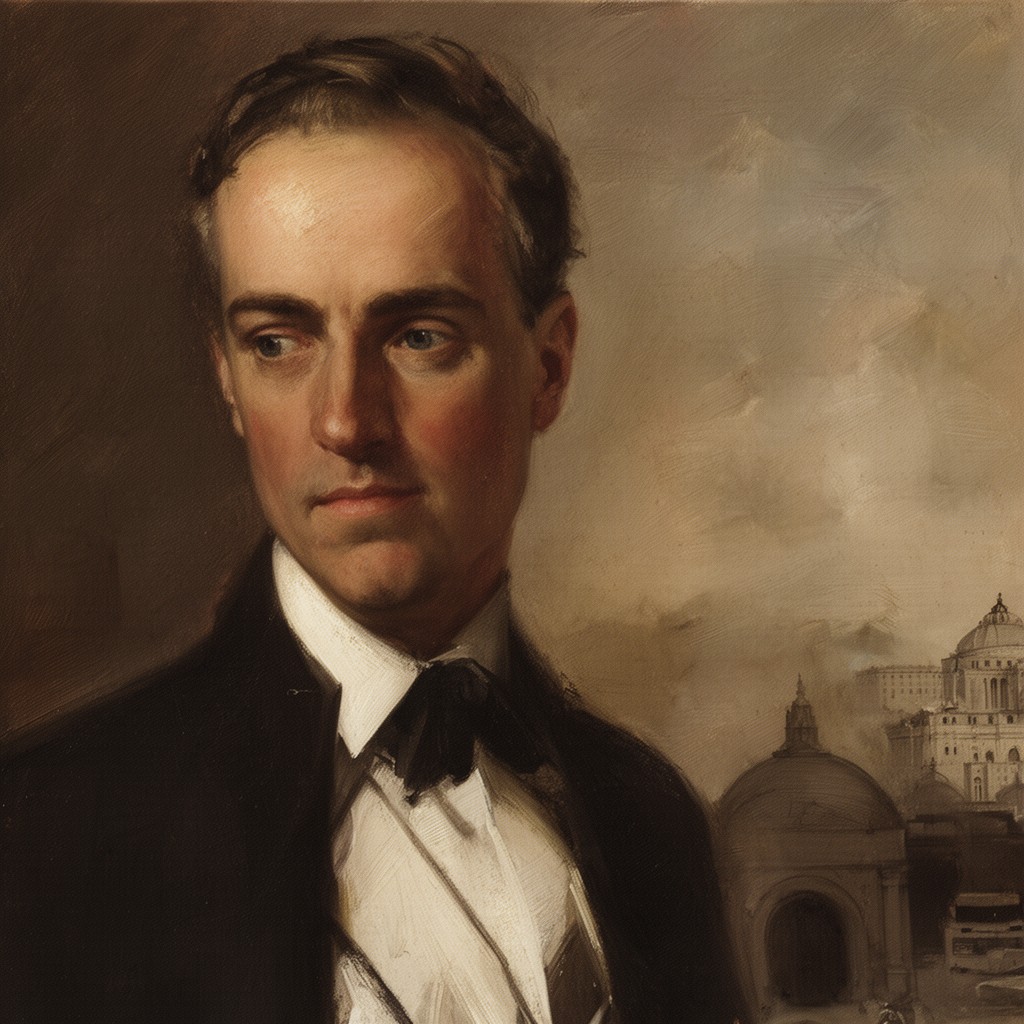 AI-generated illustration of George Russell