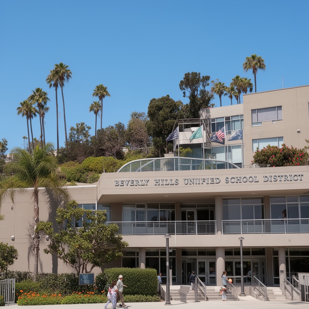 AI-generated illustration of Beverly Hills Unified School District