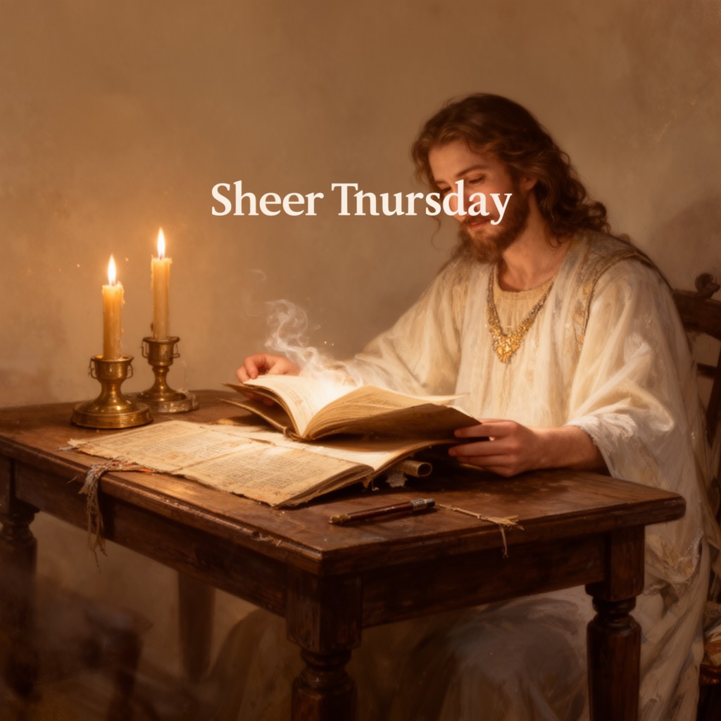 AI-generated illustration of Sheer Thursday
