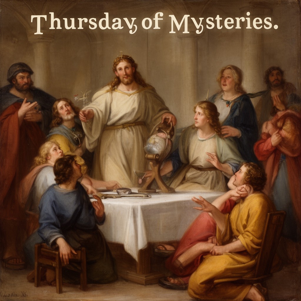 AI-generated illustration of Thursday of Mysteries