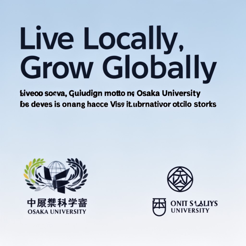 AI-generated illustration of Live Locally, Grow Globally