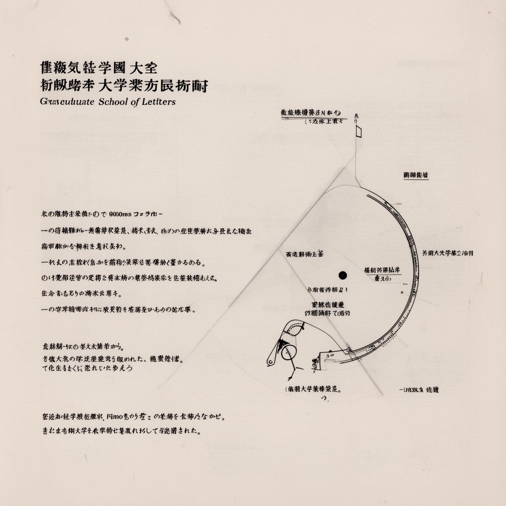AI-generated illustration of Graduate School of Letters