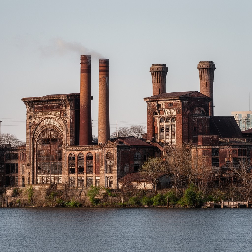 AI-generated illustration of Glenwood Power Station