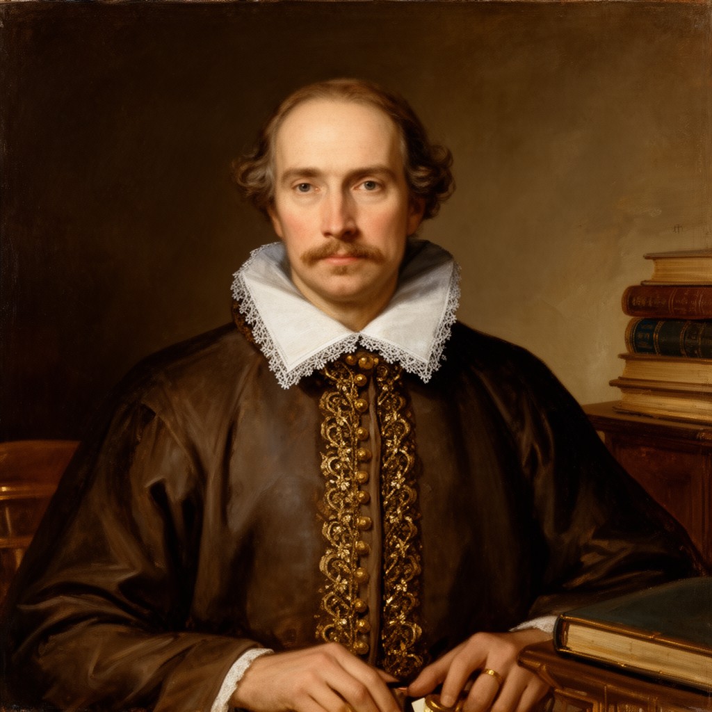 AI-generated illustration of Adriaen van der Donck (jonkheer)