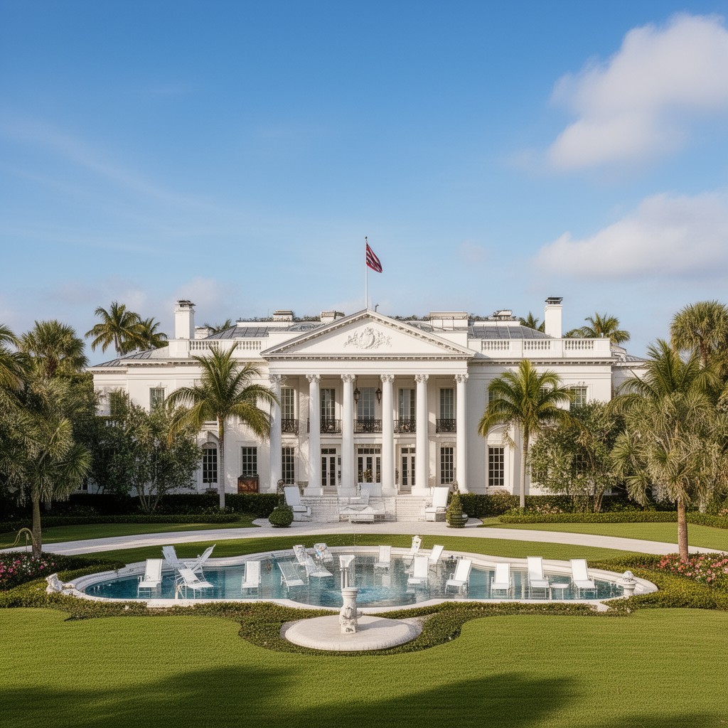 AI-generated illustration of Winter White House