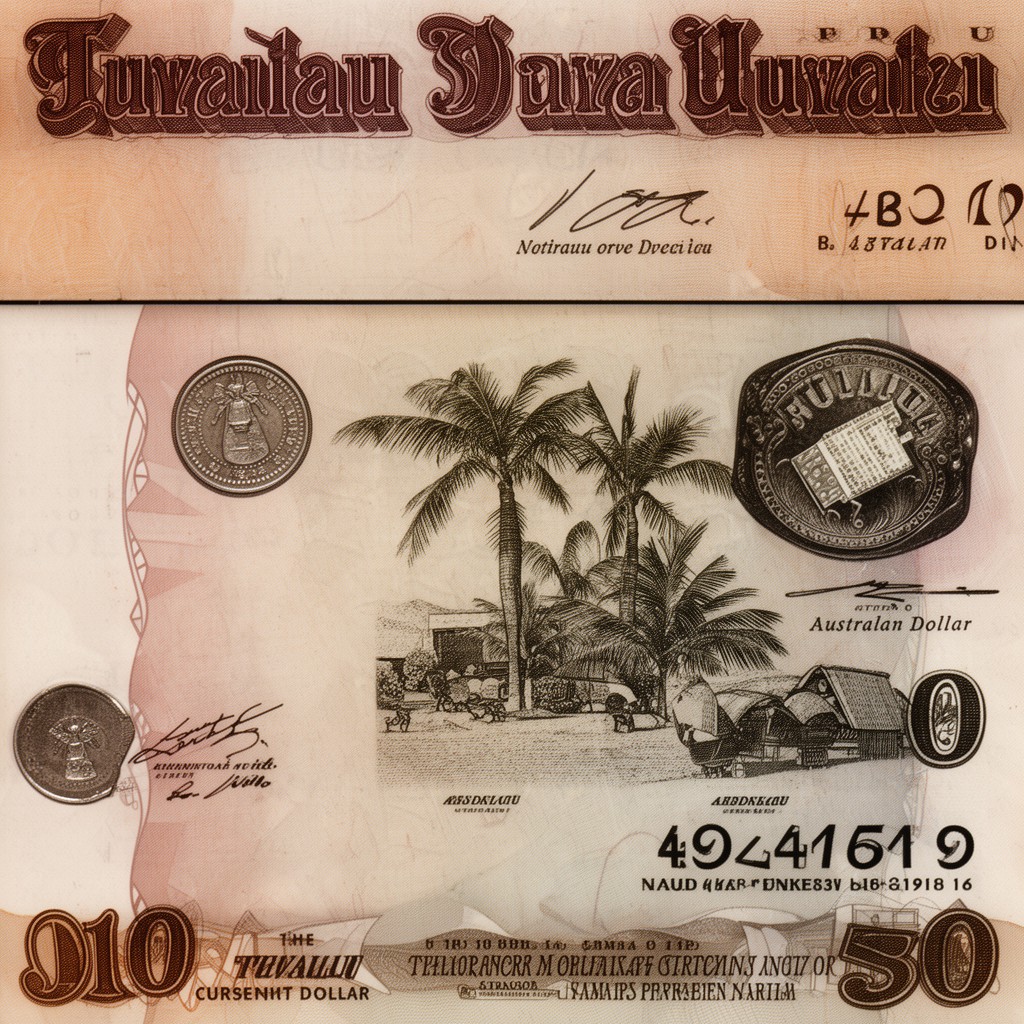 AI-generated illustration of Tuvaluan dollar