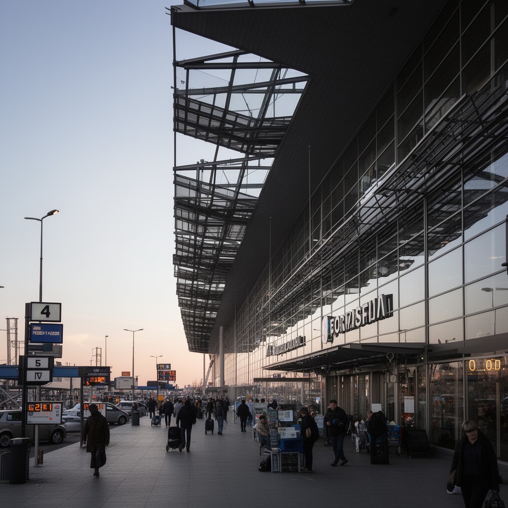 AI-generated illustration of Boryspil International Airport