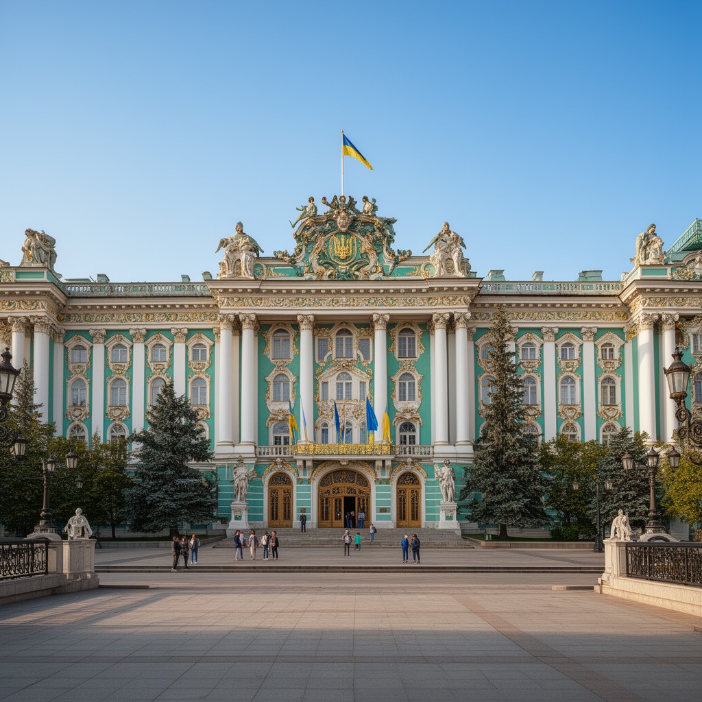 AI-generated illustration of Mariinskyi Palace