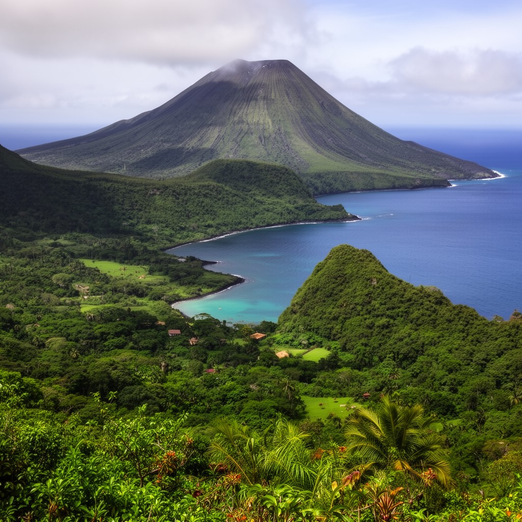 AI-generated illustration of The Emerald Isle of the Caribbean