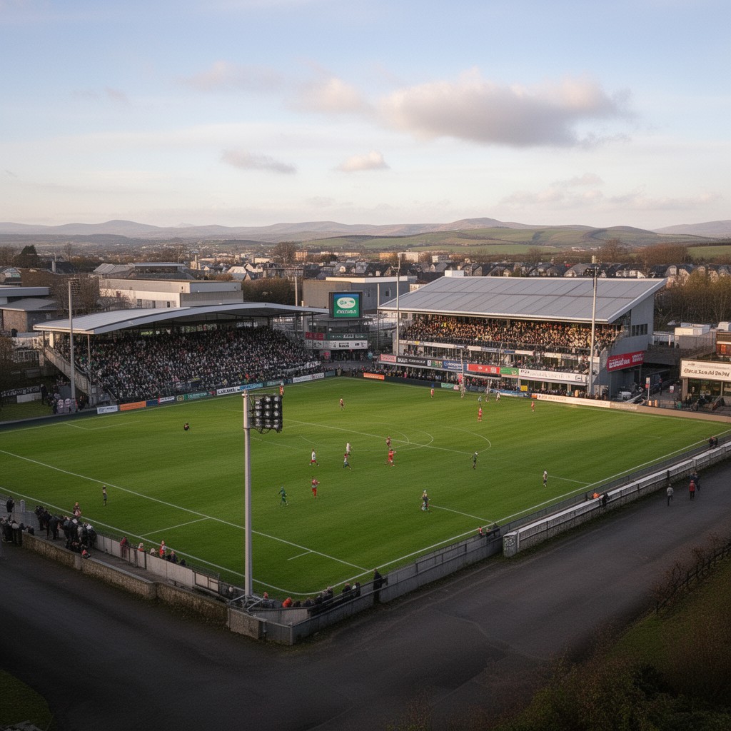 AI-generated illustration of Parc y Scarlets
