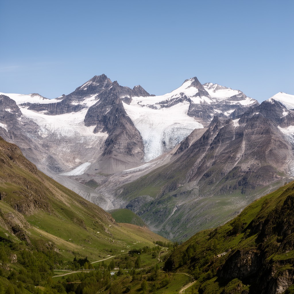 AI-generated illustration of Rutor massif