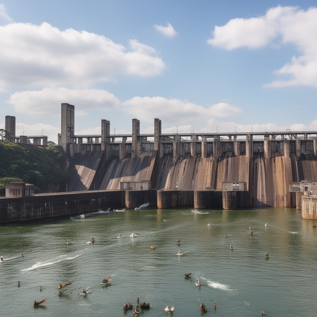 AI-generated illustration of Itaipu Dam