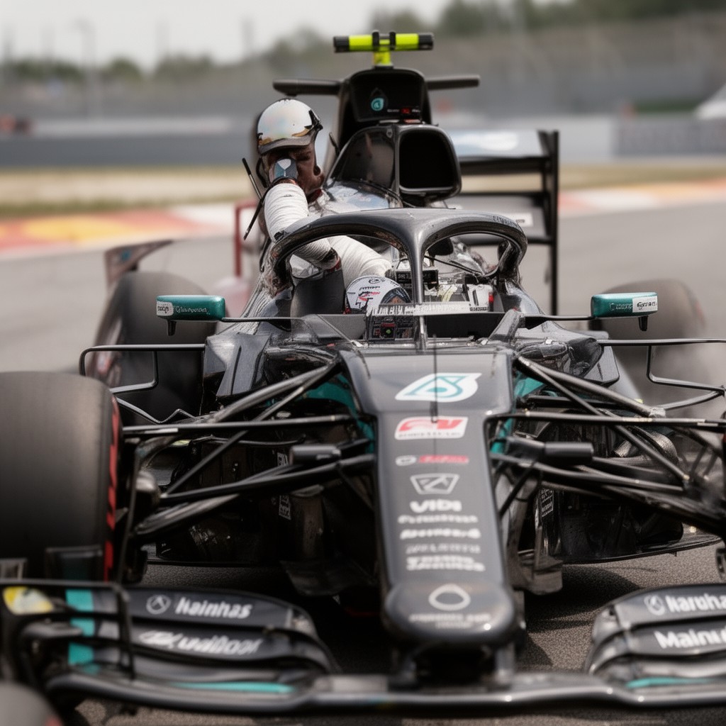 AI-generated illustration of Lewis Hamilton