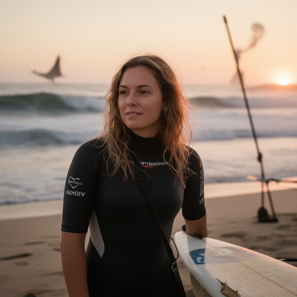 AI-generated illustration of Bethany Hamilton