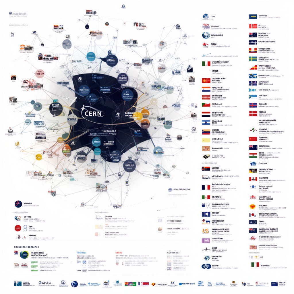 AI-generated illustration of CERN member states