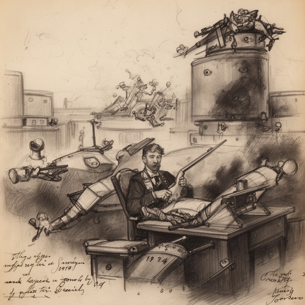 AI-generated illustration of July Crisis of 1914