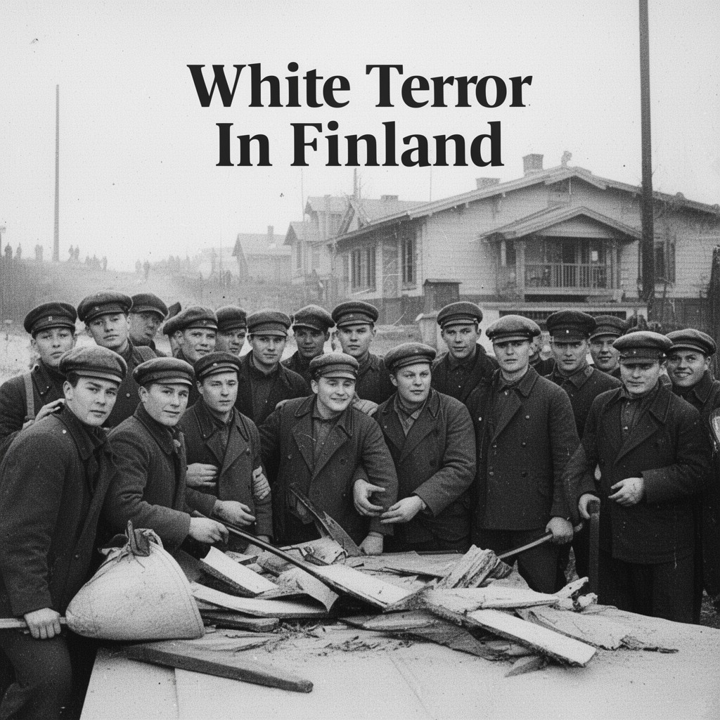 AI-generated illustration of White Terror in Finland