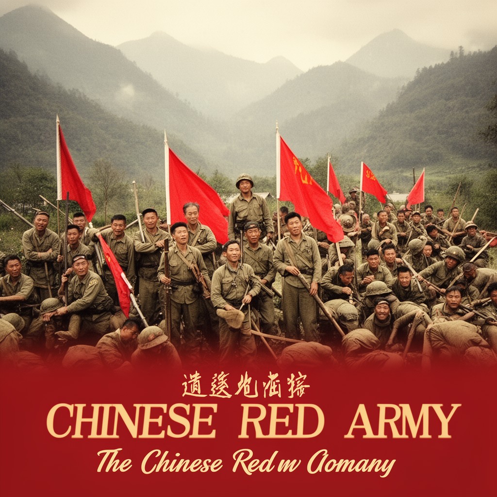 AI-generated illustration of Chinese Red Army