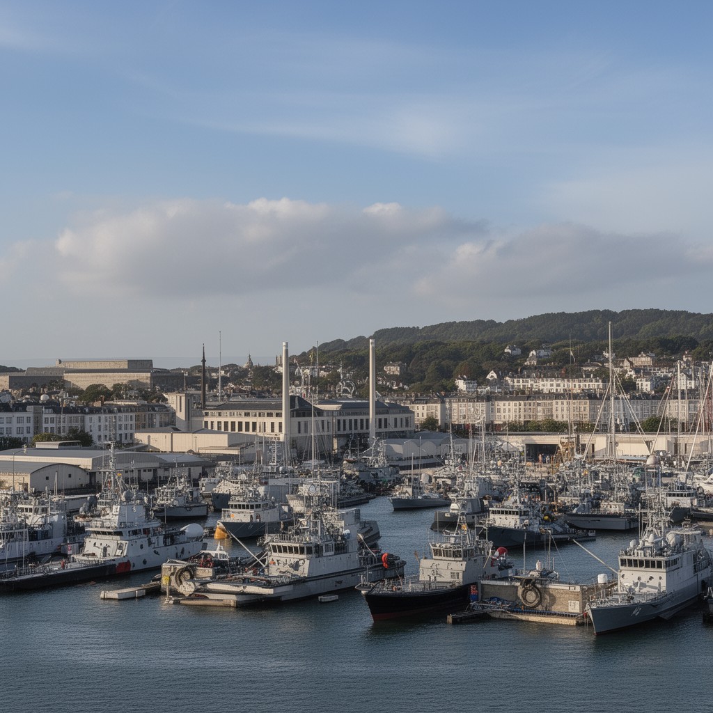 AI-generated illustration of RM Poole, Dorset