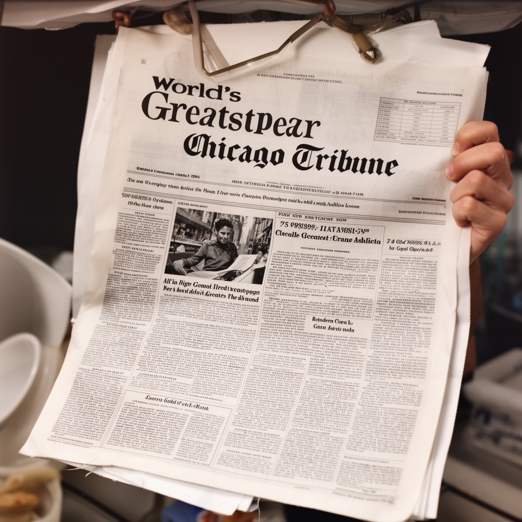 AI-generated illustration of World's Greatest Newspaper