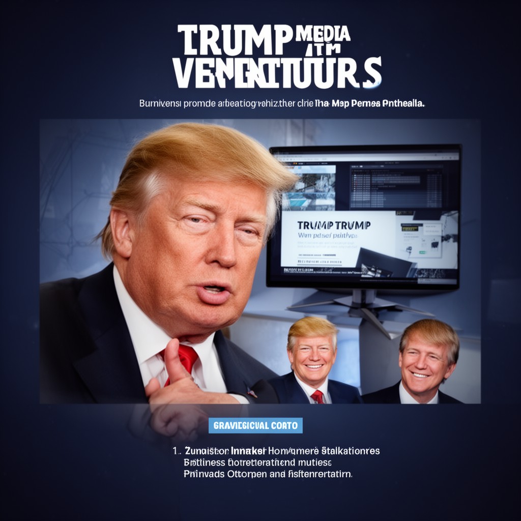 AI-generated illustration of Trump media ventures