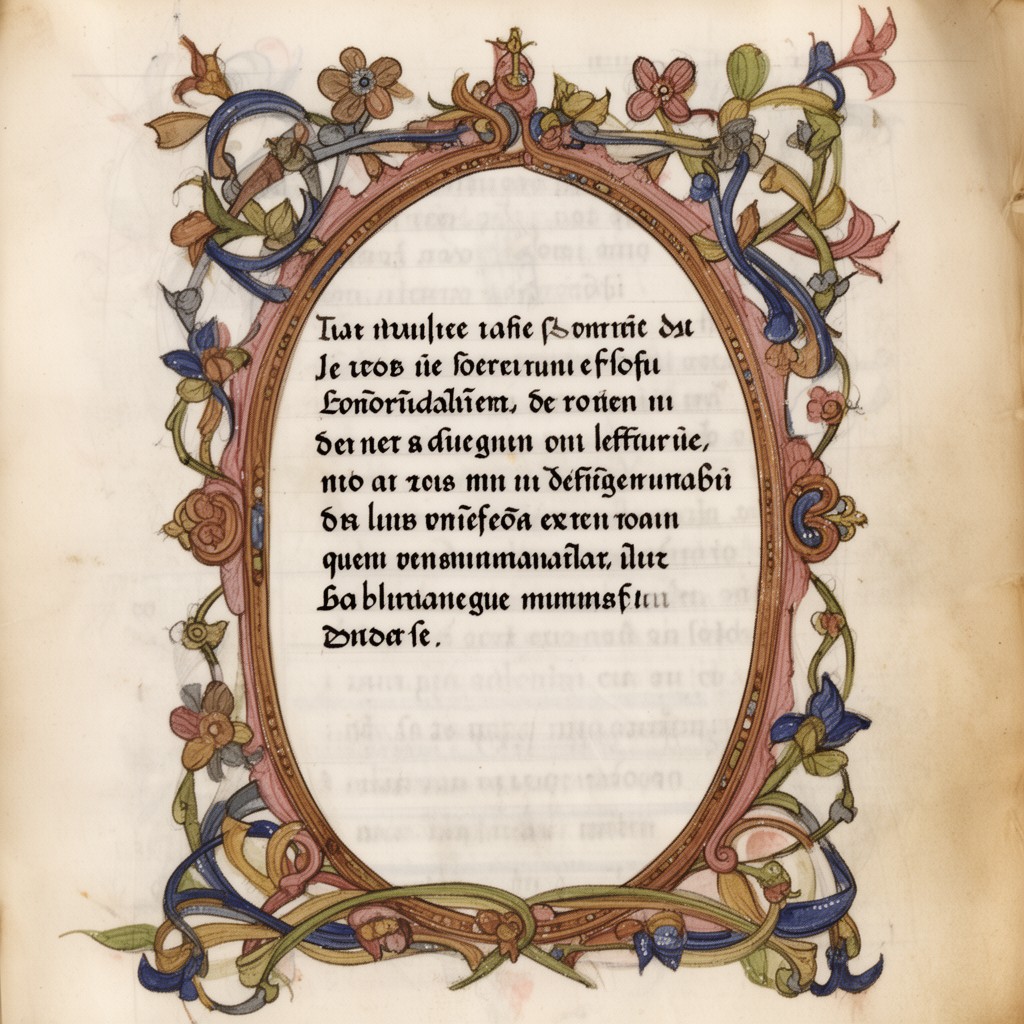 AI-generated illustration of Codex 150, Bibliothèque municipale de Valenciennes