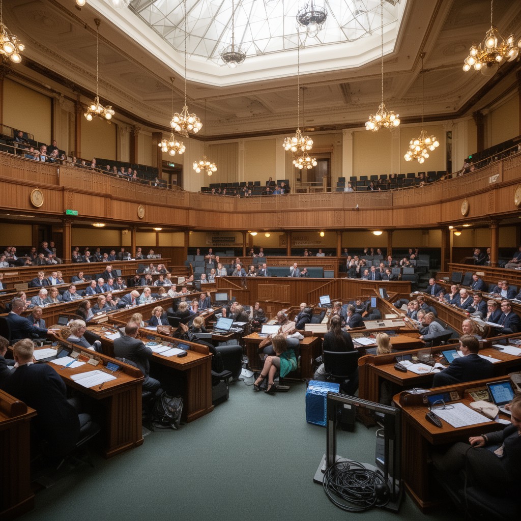 AI-generated illustration of House of Representatives of Australia