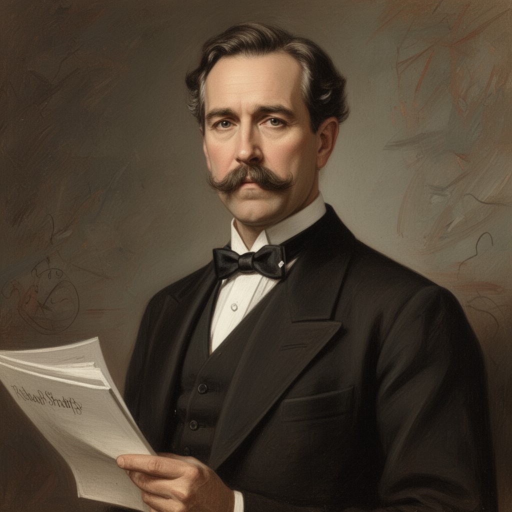 AI-generated illustration of Richard Strauss
