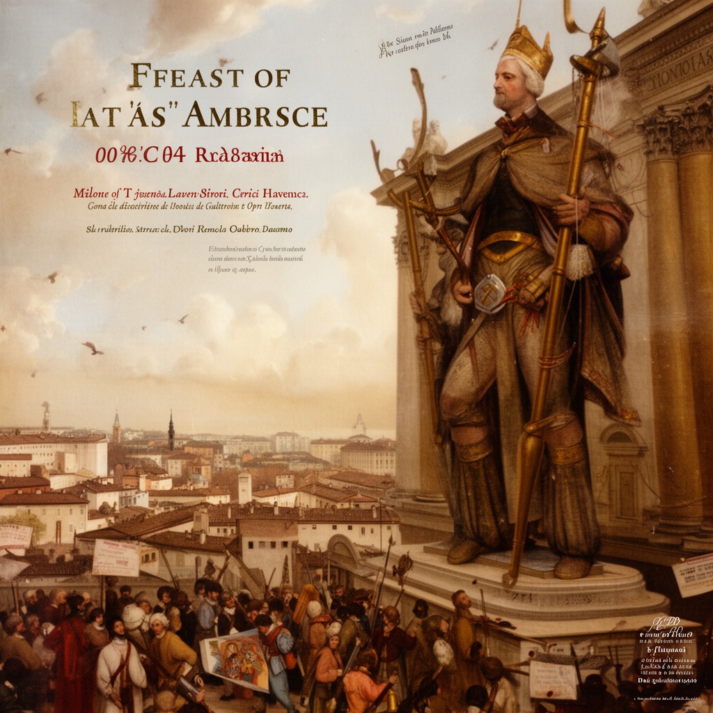 AI-generated illustration of Feast of Saint Ambrose