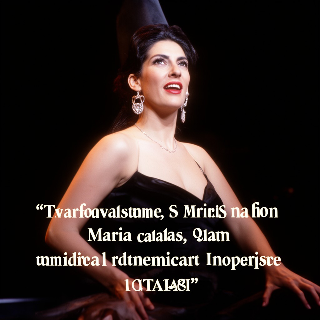 AI-generated illustration of Maria Callas