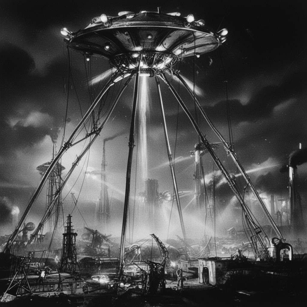 AI-generated illustration of The War of the Worlds (1953 film)